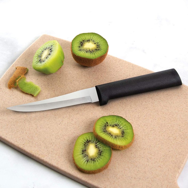 Rada Cutlery 3-Piece Paring Plus Sharpener Set (G236), Stainless Steel Hollow Ground Blades, Made in USA, Black Handle - Image 4